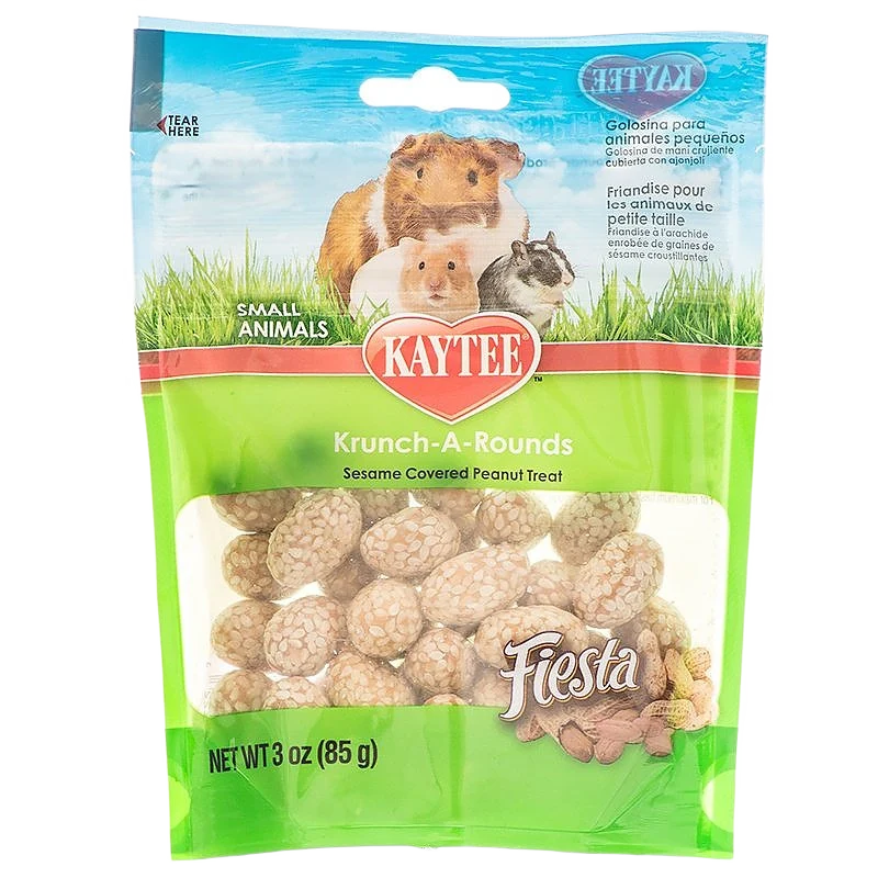 Modern Kaytee Fiesta Krunch-A-Rounds for Small Animals 3 oz. Fine Crafted