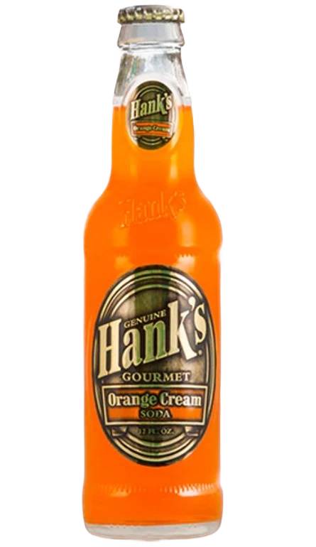 Original Hanks Orange Cream Soda 12 oz. Responsible
