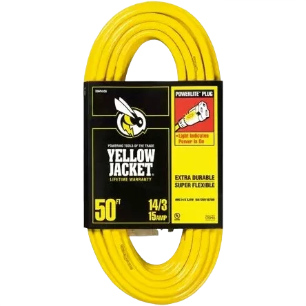 Original Design Woods Yellow Jacket Cord 14 3 50 ft. Advanced