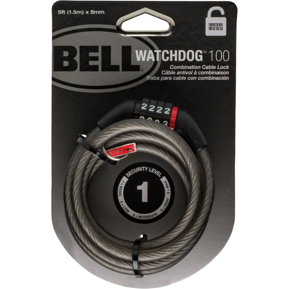 Traditional Bell Watchdog Preset Combination Bicycle Lock Classic