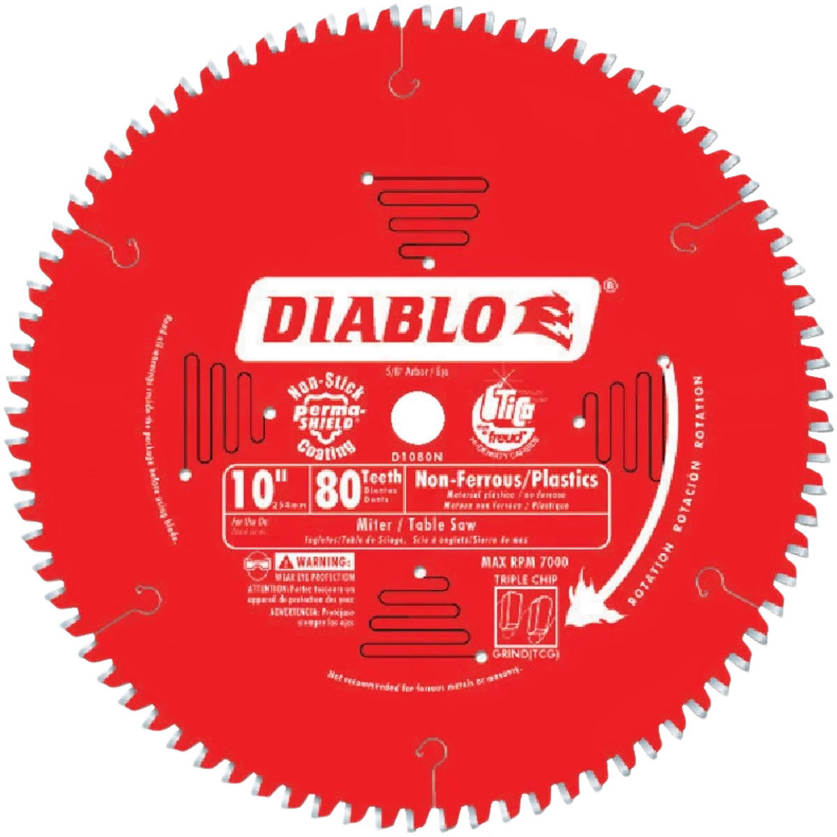 Selected Diablo 10-In. 80-Tooth Medium Aluminum Saw Blade Advanced
