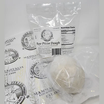 Convenient Mamma-Italia Traditional Italian Pizza Dough 16 oz. Green