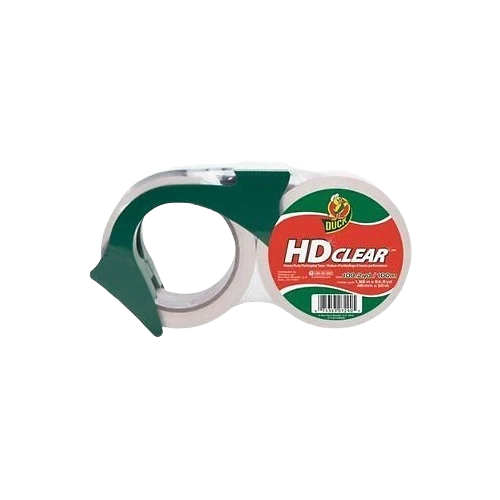 Relaxed Duck Brand Clear Heavy Duty Packaging Tape with Dispenser 1.88 x 54.6 yd. 2-Pack High-End