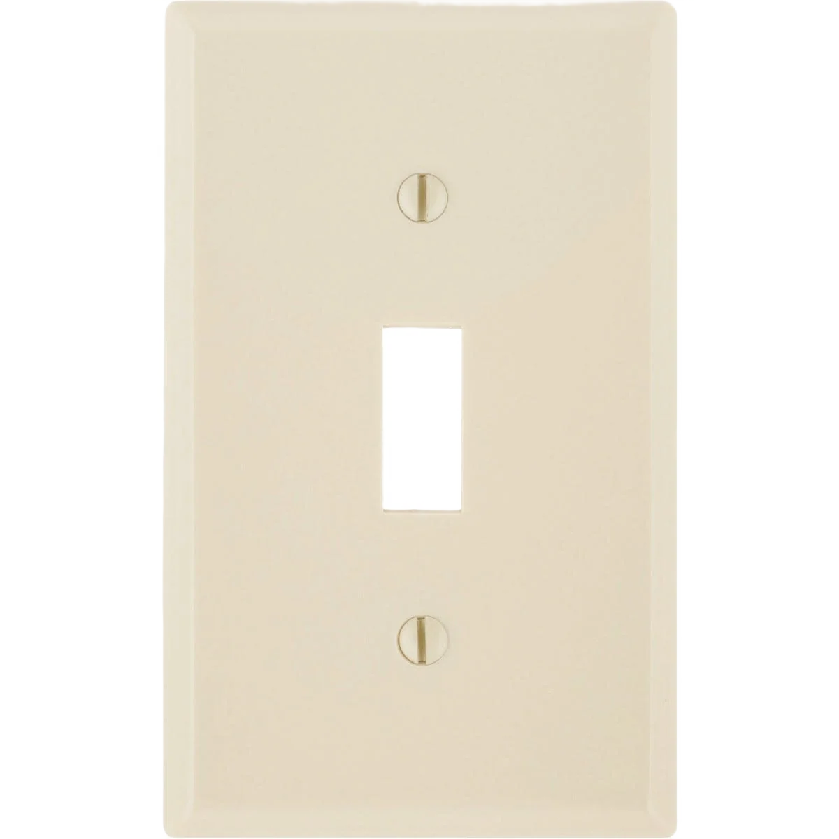 Official Leviton 1-Gang Smooth Plastic Ivory Toggle Switch Wall Plate Contemporary
