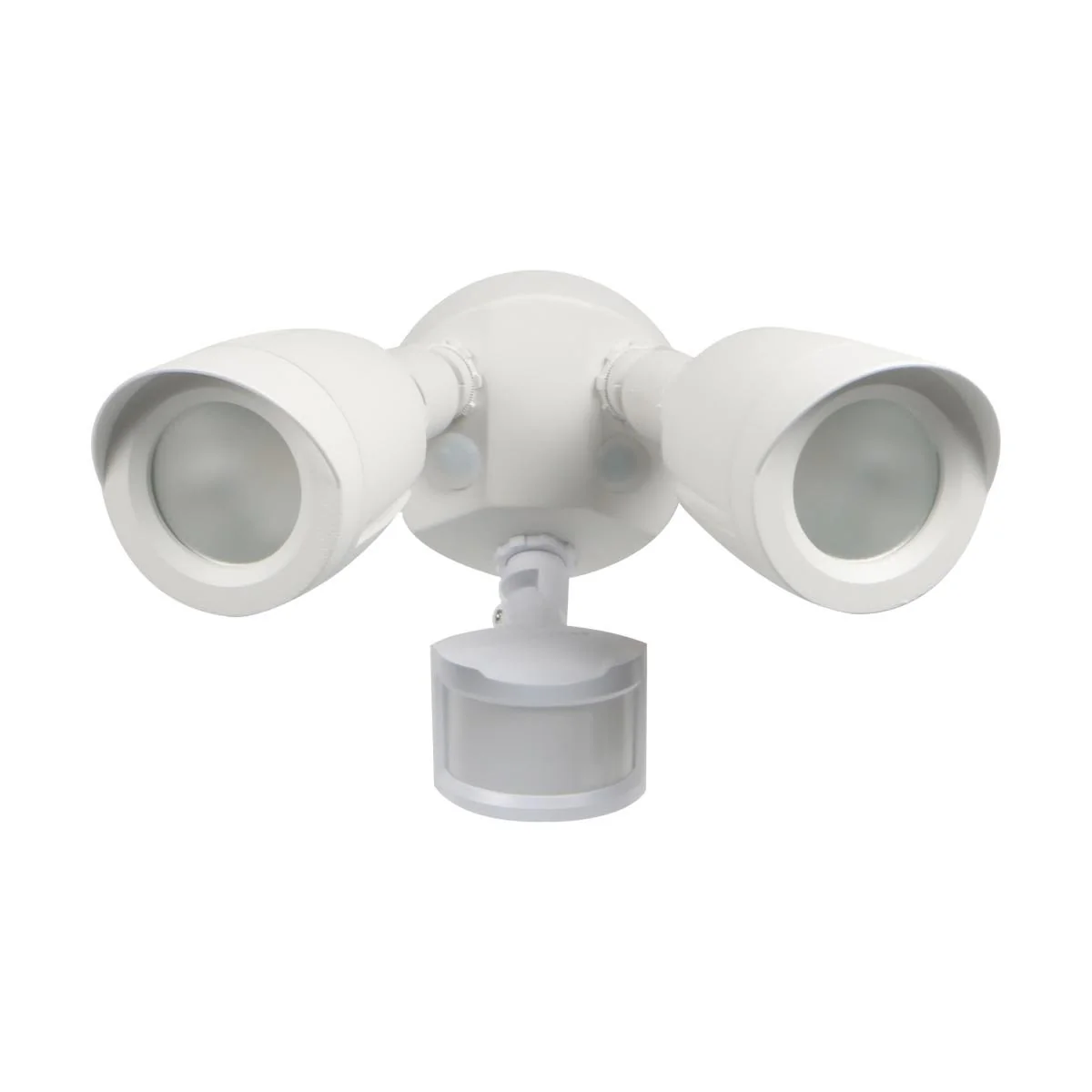 Premium Satco White LED 2 Bullet Head Motion Sensor Security Light Original Design