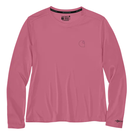 Innovative Carhartt Women’s XS Woodrose Force Sun Defender trade Long-Sleeve Graphic Tee Durable