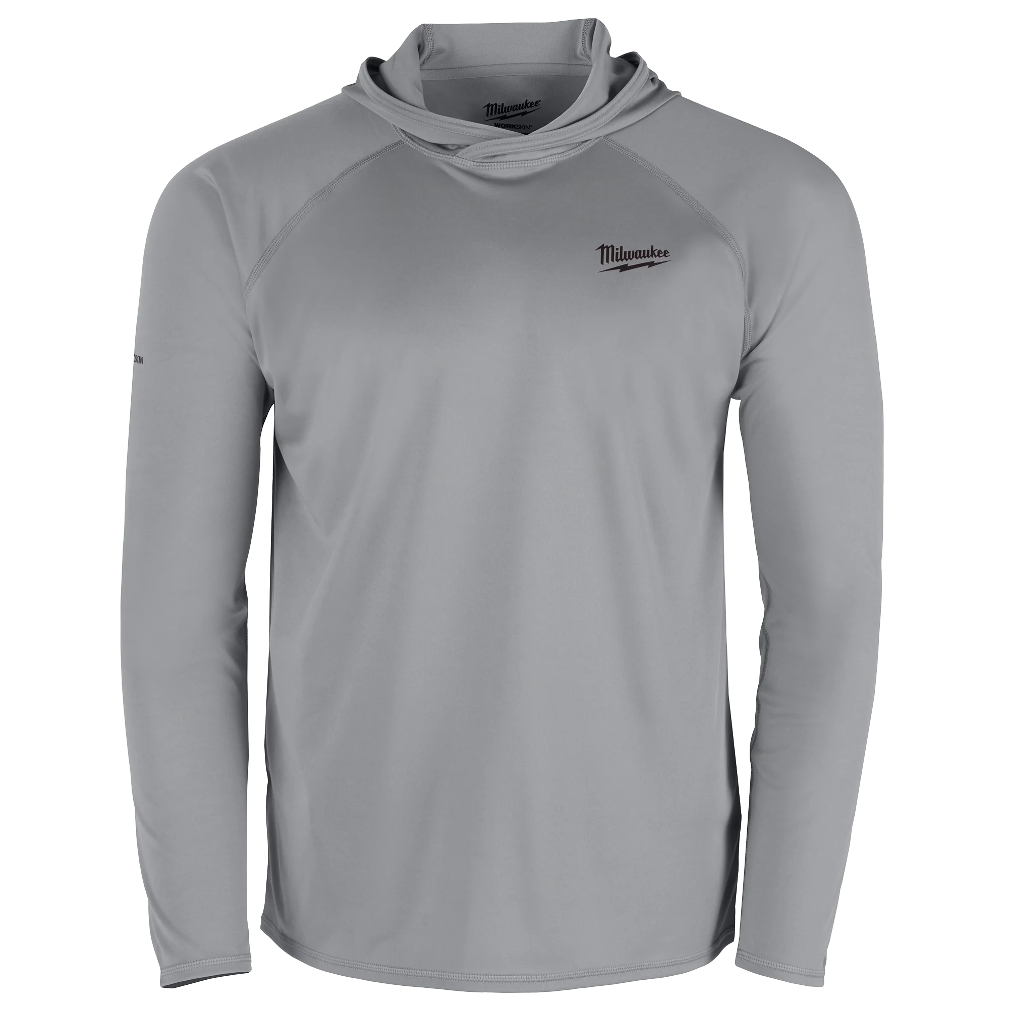 Dependable Milwaukee WORKSKIN™ Hooded Sun Shirt – GRAY XL Refined