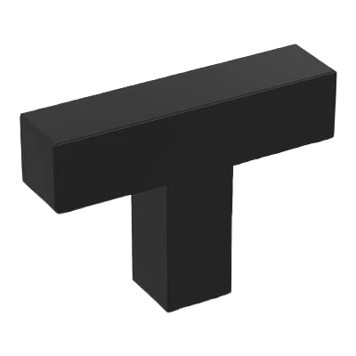 Original Design Amerock Intersect 1-15 16 Length Matte Black Cabinet Knob Lightweight