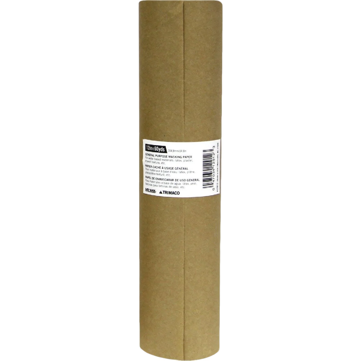 Safe Trimaco General Purpose Paper Brown Masking Tape 12 in. x 180 ft. Sophisticated
