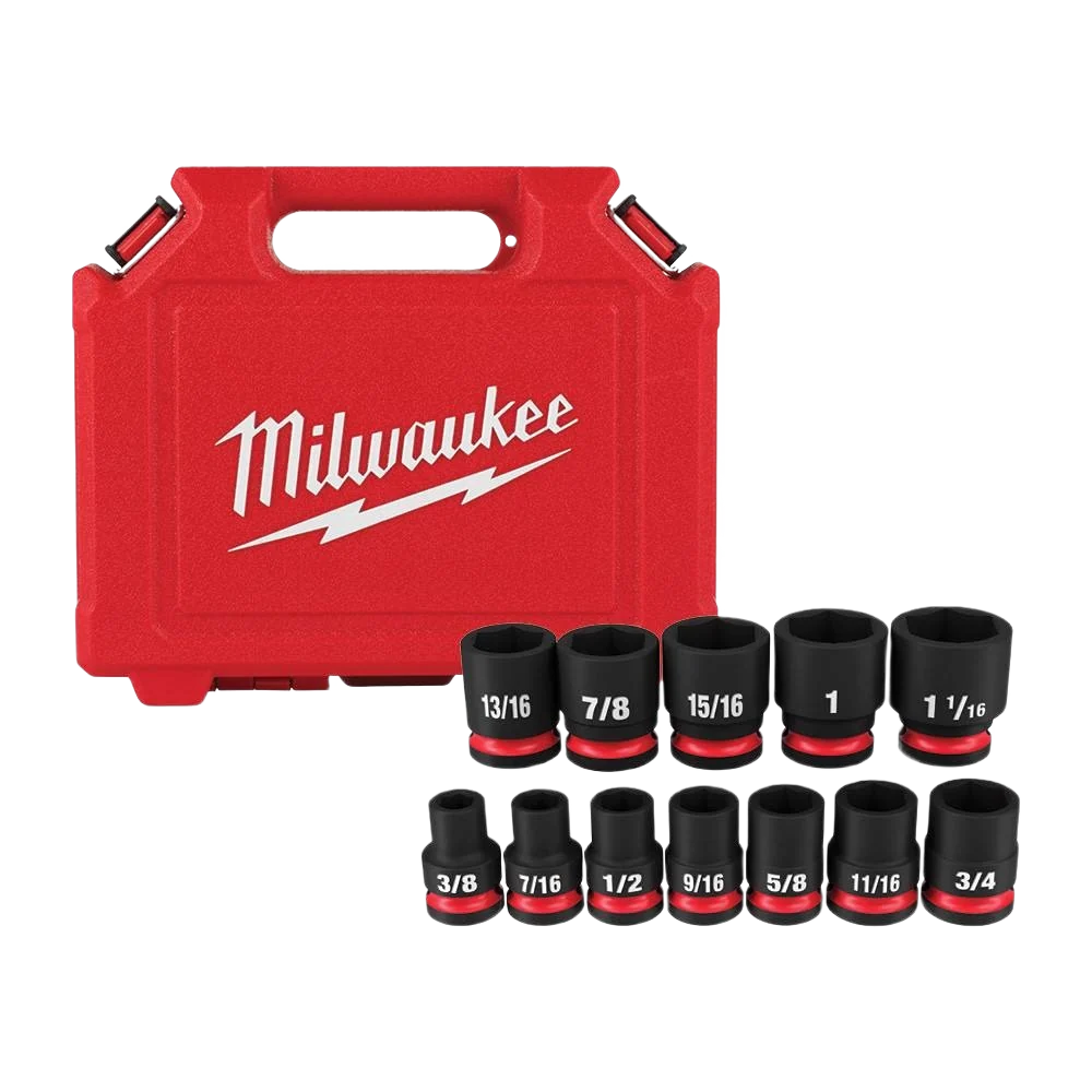 Luxury Milwaukee SHOCKWAVE™ Impact Duty™ 12-PC 1 2 Drive SAE Standard 6 Point Sockets Eco-Friendly