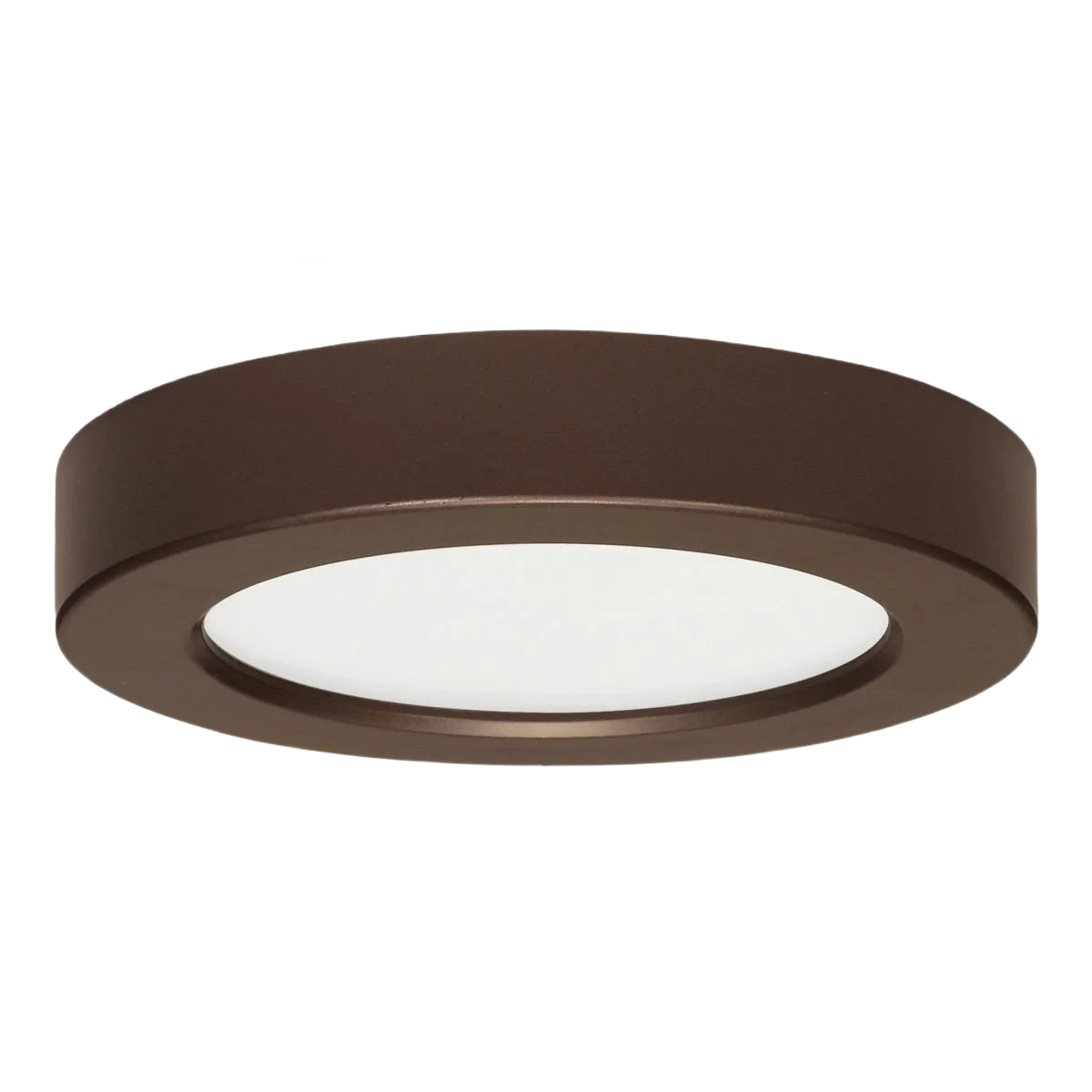 Fine Crafted Satco 10.5 Watt Round Bronze LED Surface Mount Light 5.5 in. Natural