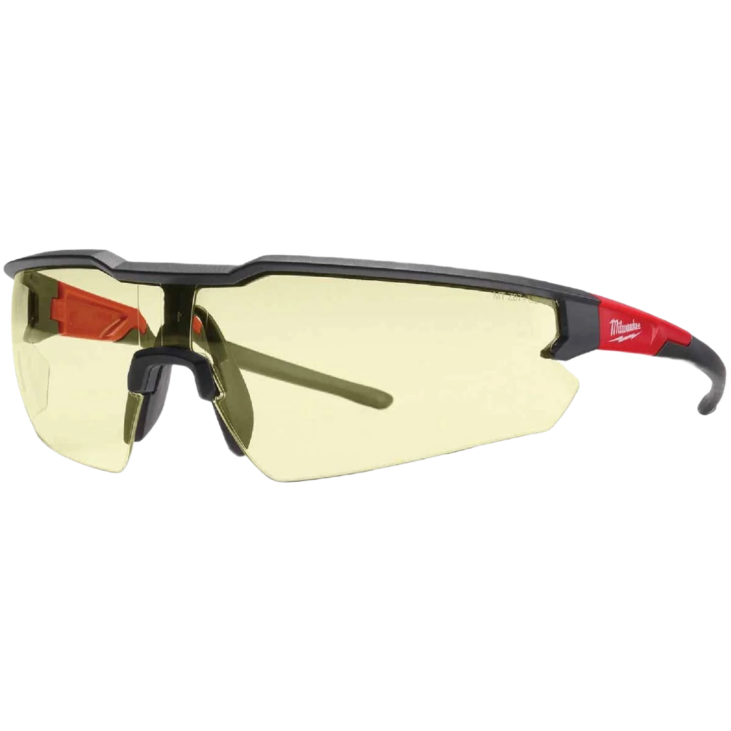 Green Milwaukee Yellow-Tinted Anti-Scratch Safety Glasses First-Class