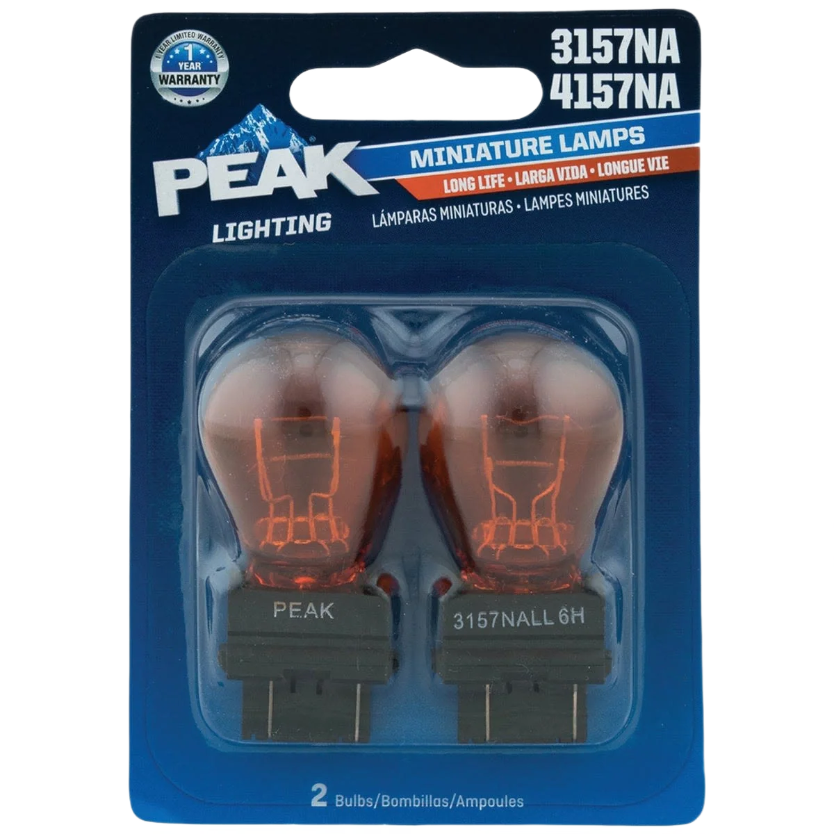 First-Class PEAK 3157NA 4157NA 12.8V 14V Mini Automotive Light Bulb 2-Pack Reusable