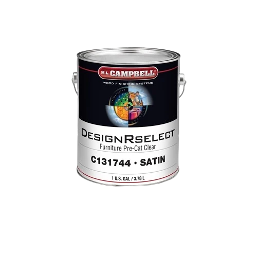 Premium Material M.L. Campbell DesigneRselect Clear Pre-Cat Furniture Lacquer Satin Gallon Fast