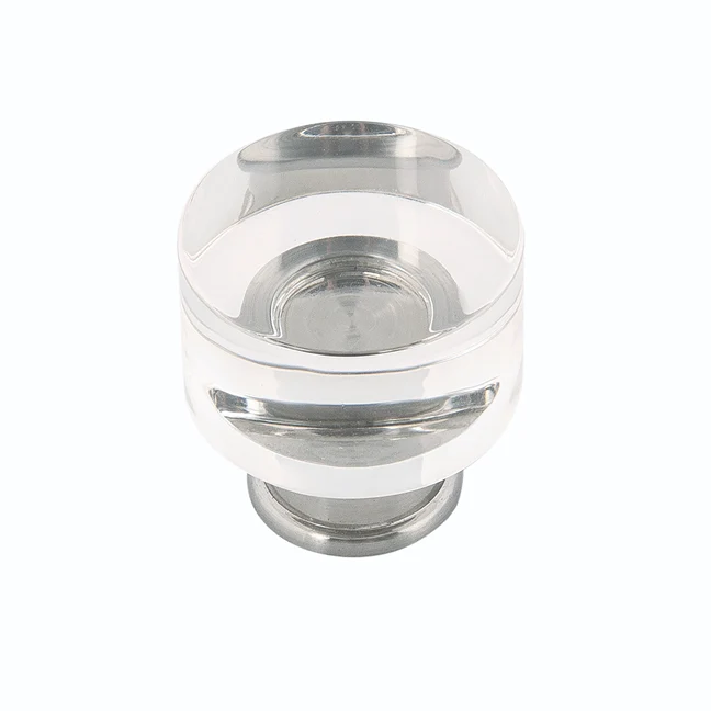 Selected Hickory Hardware 1-1 4 Crysacrylic with Satin Nickel Midway Knob Sophisticated