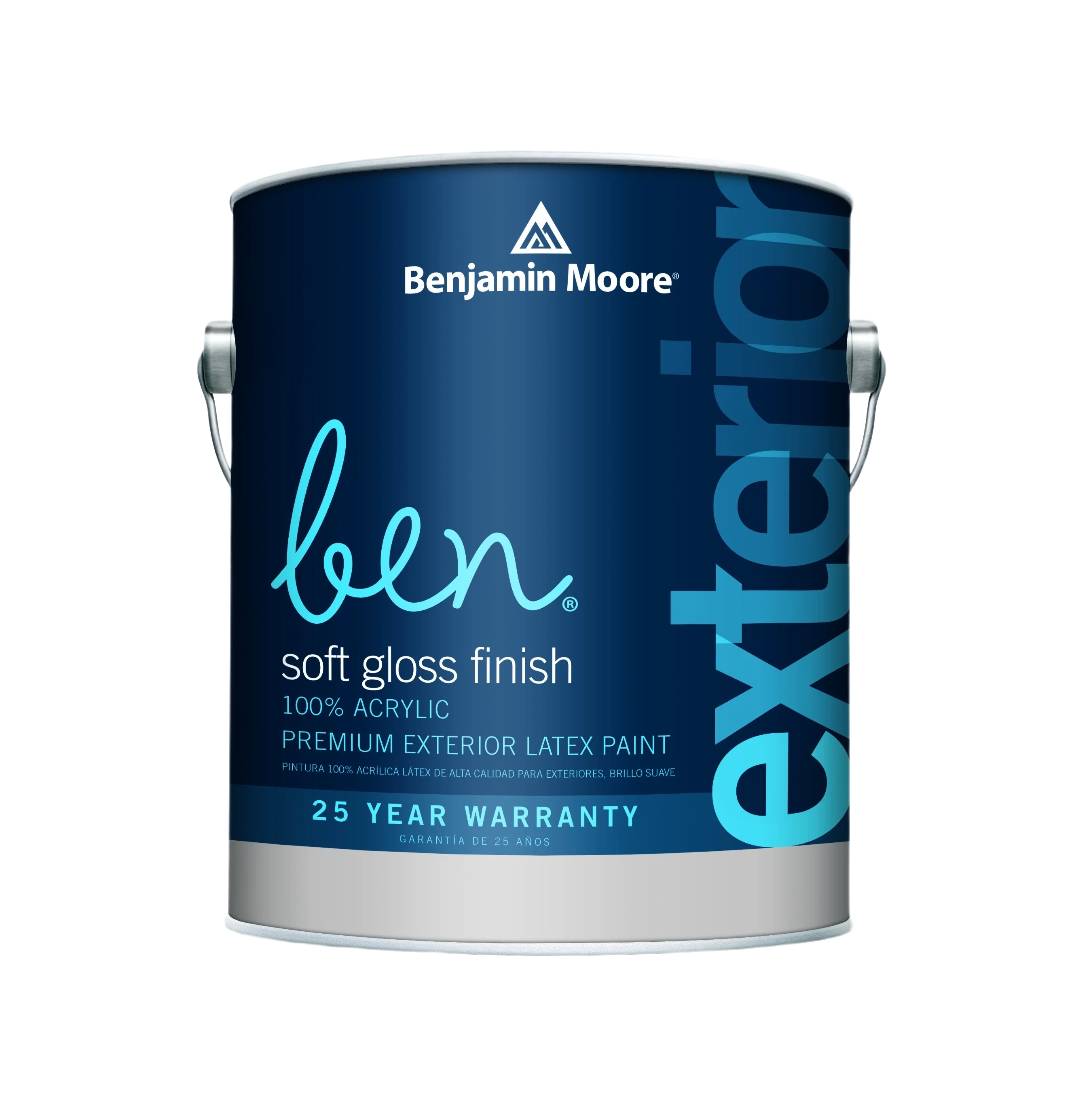 Professional Benjamin Moore Ben 3X Soft Gloss Finish Tintable Exterior Paint 1 Gallon Functional