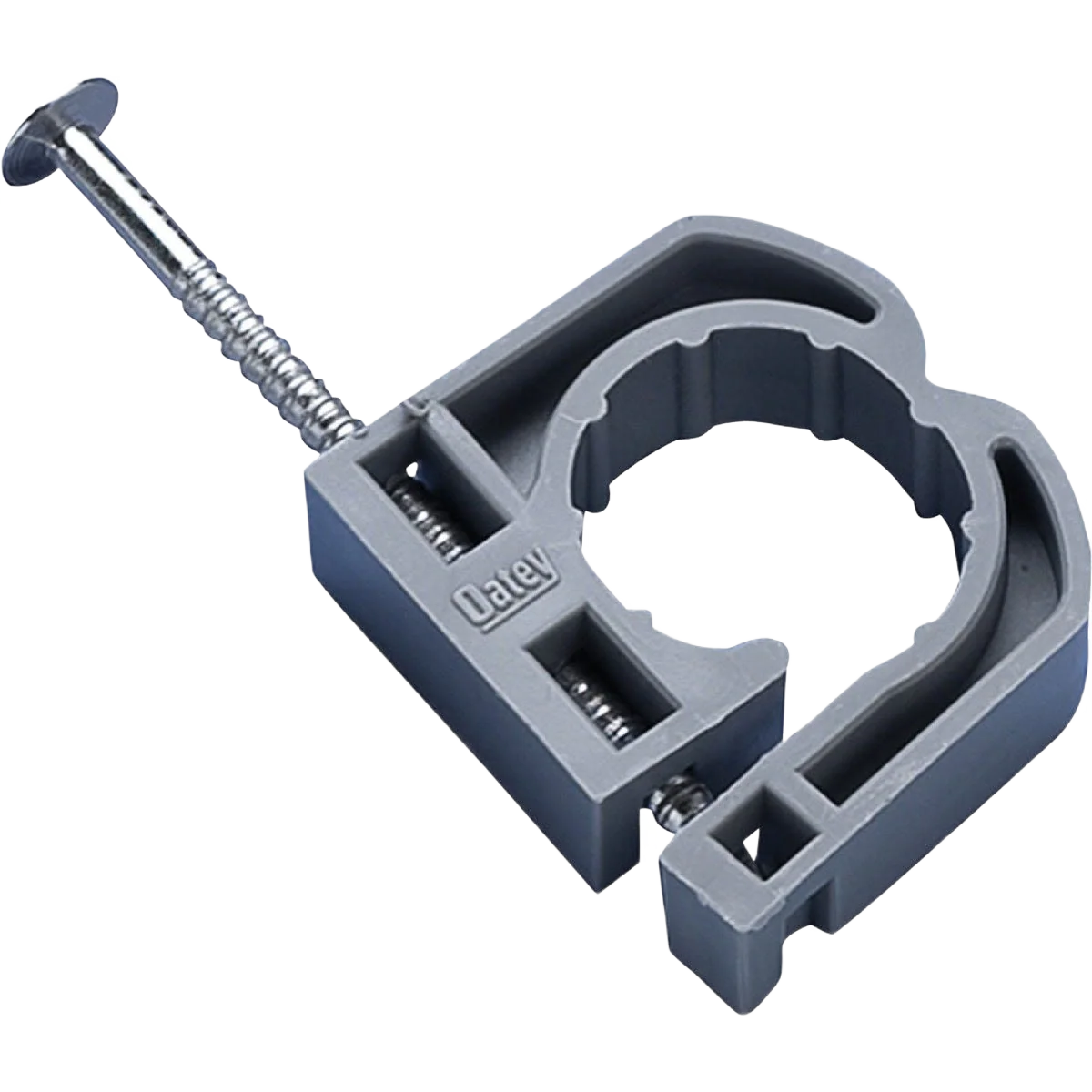 Fine Crafted Oatey 3 4 In. Insulator Plastic Nail-On Pipe Full Clamp 12-Pack Next-Generation