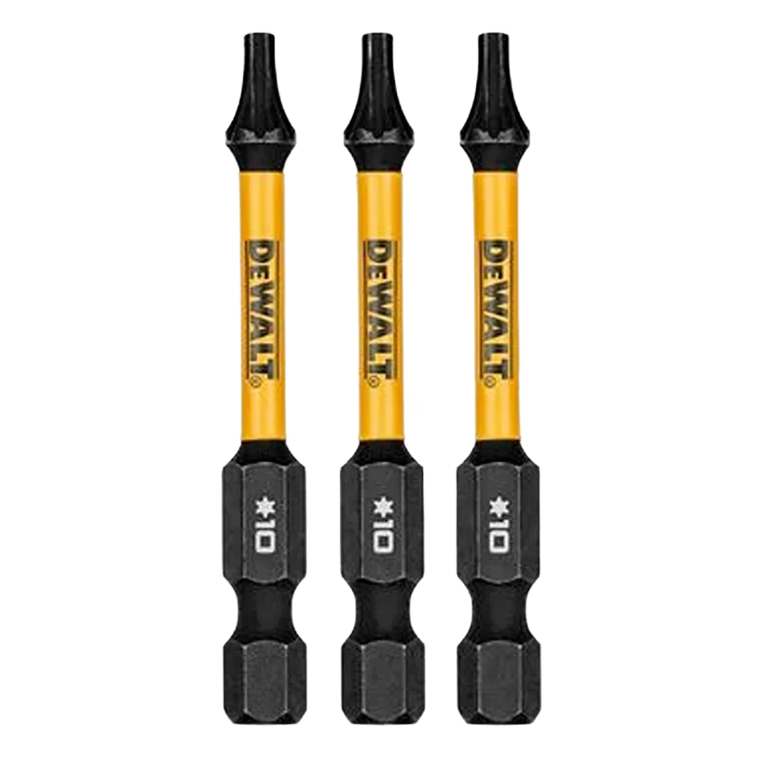 Quality DEWALT 2.25 Flextorq T10 Drill Bit 3-Pack Secure