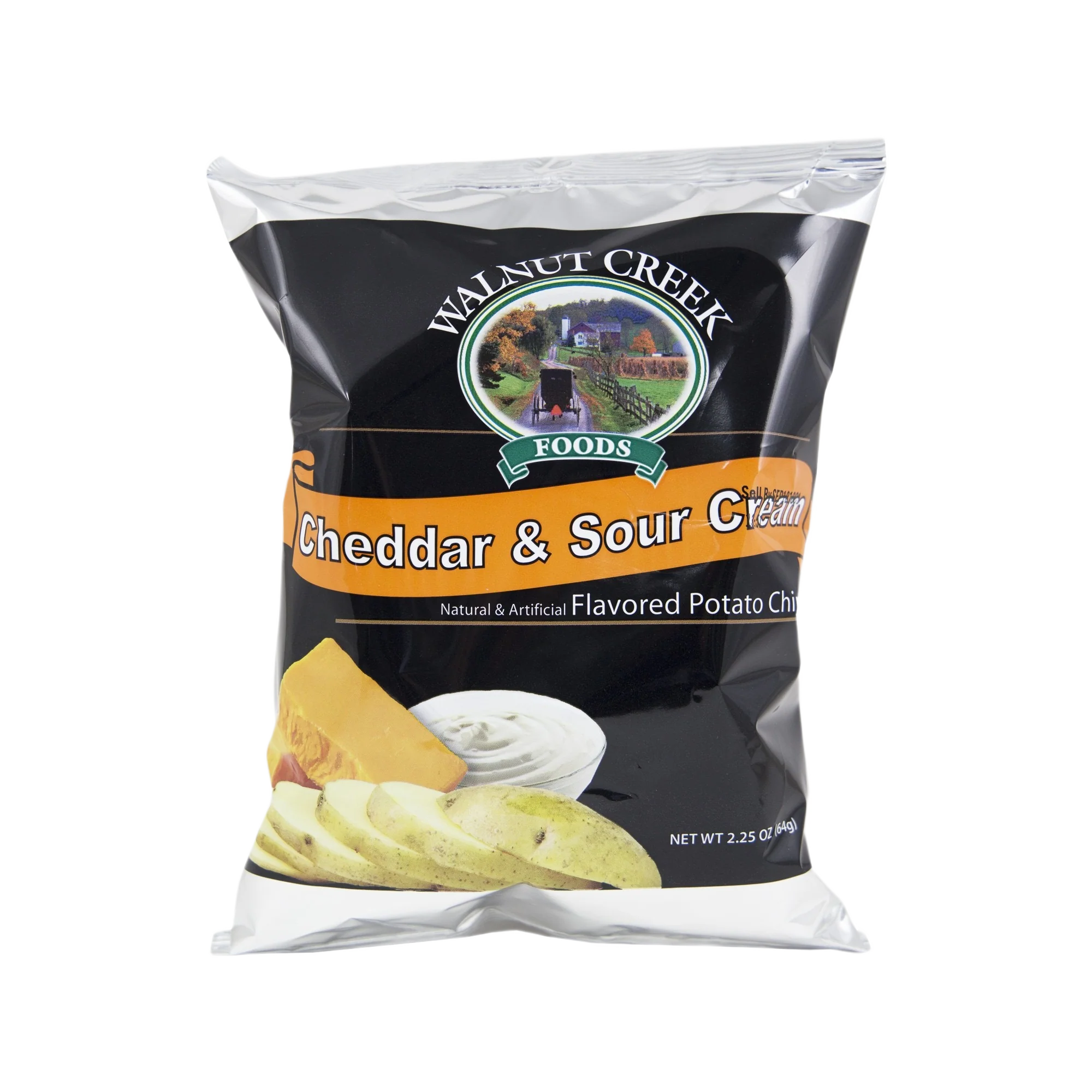 High-End Walnut Creek Cheddar and Sour Cream Potato Chips 2.25 oz. World-Class