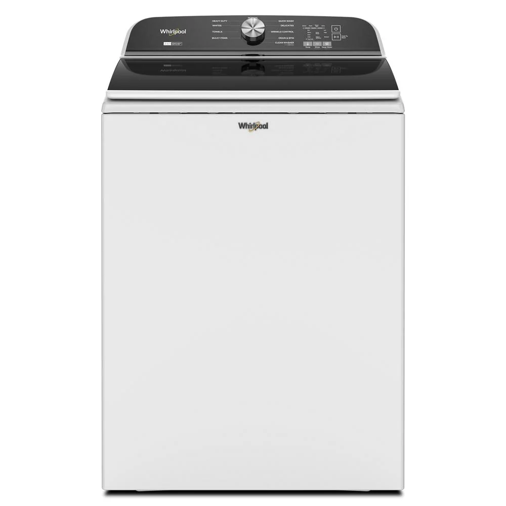 Carefully Designed 5.2–5.3 Cu. Ft. Whirlpool® Top Load Washer with Removable Agitator Convenient