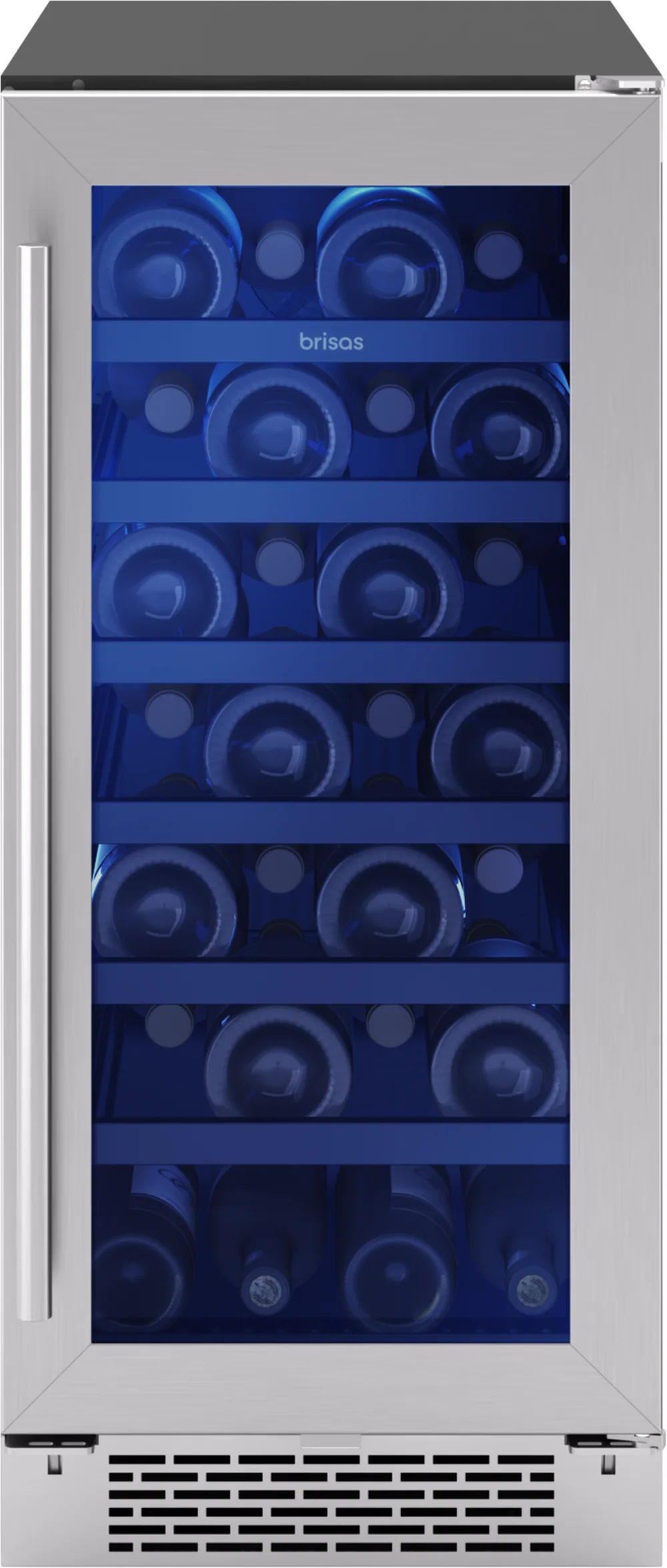 World-Class Brisas Wine Cooler 15in UC SS Gls R Dr 1Z Classic