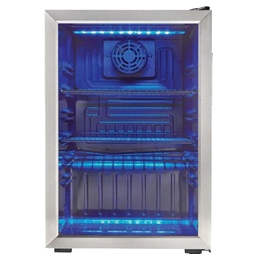 First-Class 2.6 CuFt. Beverage Center Tempered Glass Door Standing Application Responsible