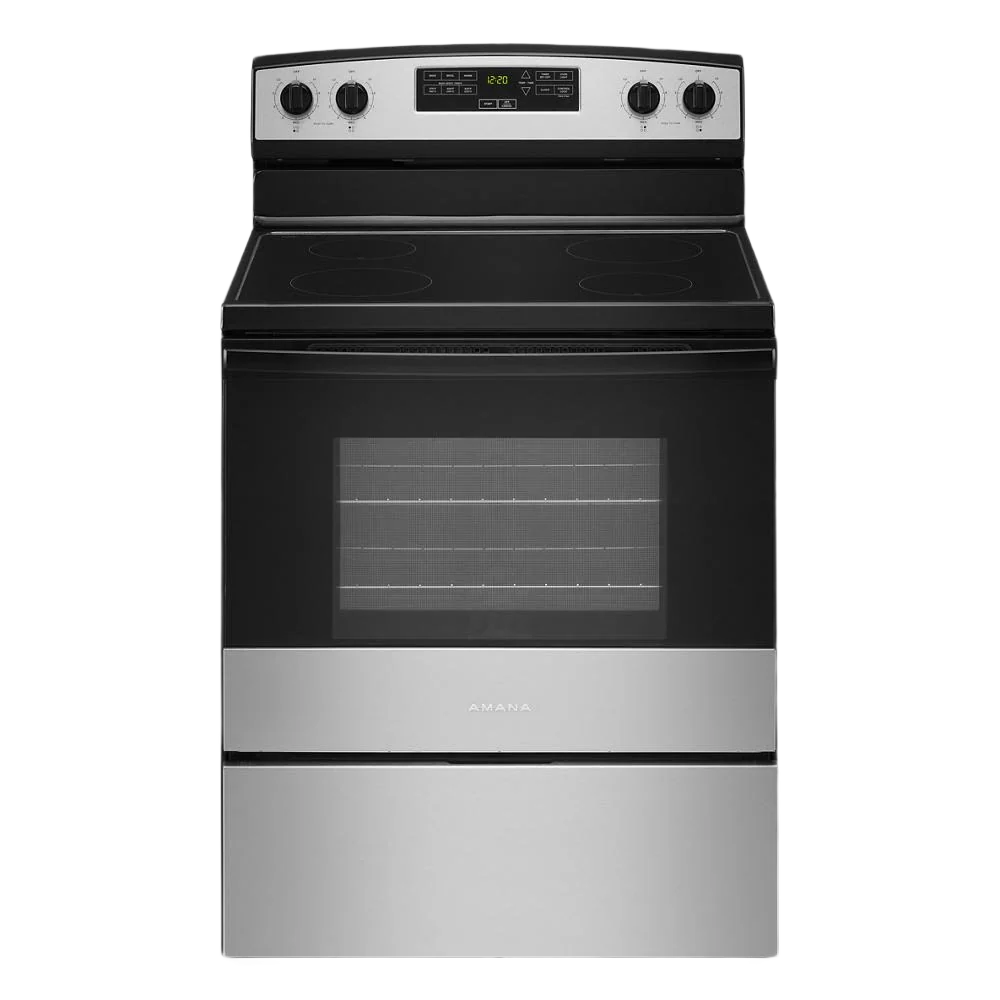 Responsible 30-inch Amana® Electric Range with Extra-Large Oven Window Fashionable