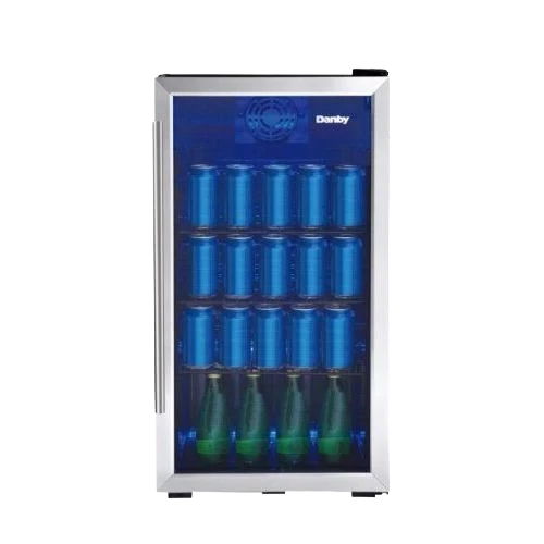 Smart 3.1 CuFt. Beverage Center Tempered Glass Door Wire Shelves Official