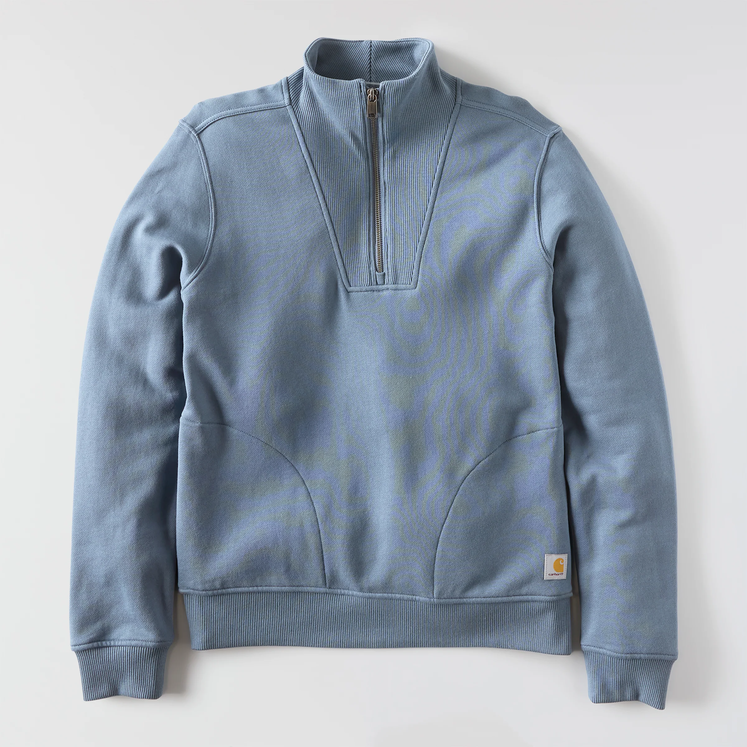 Healthy Carhartt Women’s TENCEL Fiber Series Relaxed Fit Half-Zip Sweatshirt Green