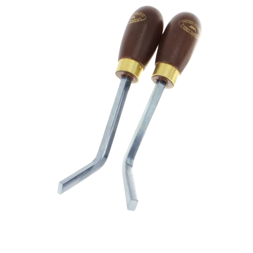 Premium Crown Bent Corner Cleaning Chisels Pair Flexible