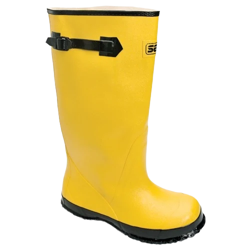 Soft Norcross Men’s Yellow Safety Servus Rubber Boots Size 12 Detailed