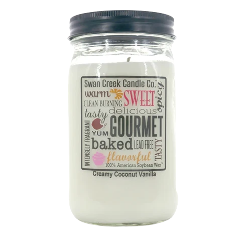 Consistent Swan Creek Creamy Coconut Vanilla Pantry Jar Candle 12 oz. Fine Crafted