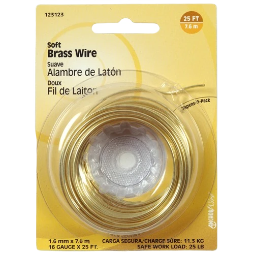 Unique Hillman 16-Gauge Soft Brass Wire Luxury