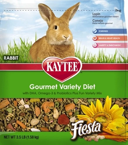 Solid Kaytee Fiesta Rabbit Food 3.5 lb. Durable