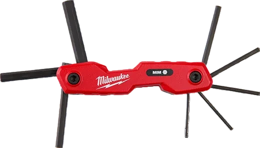 Responsible Milwaukee 8-Key Folding Hex Key Set – Metric Relaxed
