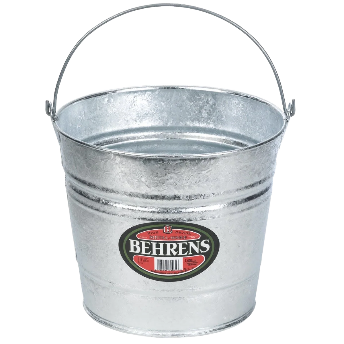 Top-Quality Behrens Galvanized Hot-Dipped Steel Pail 8 qt. Artisan