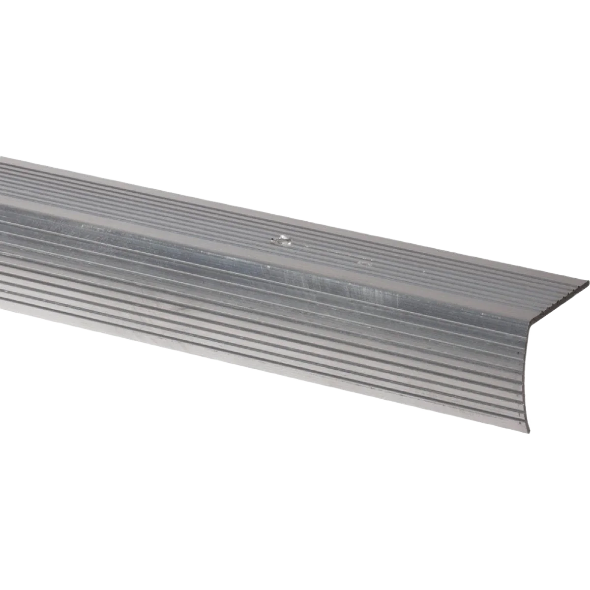 Optimized M-D Satin Silver Aluminum Stairnose 1-1 8 In. W x 36 In. L Specialty