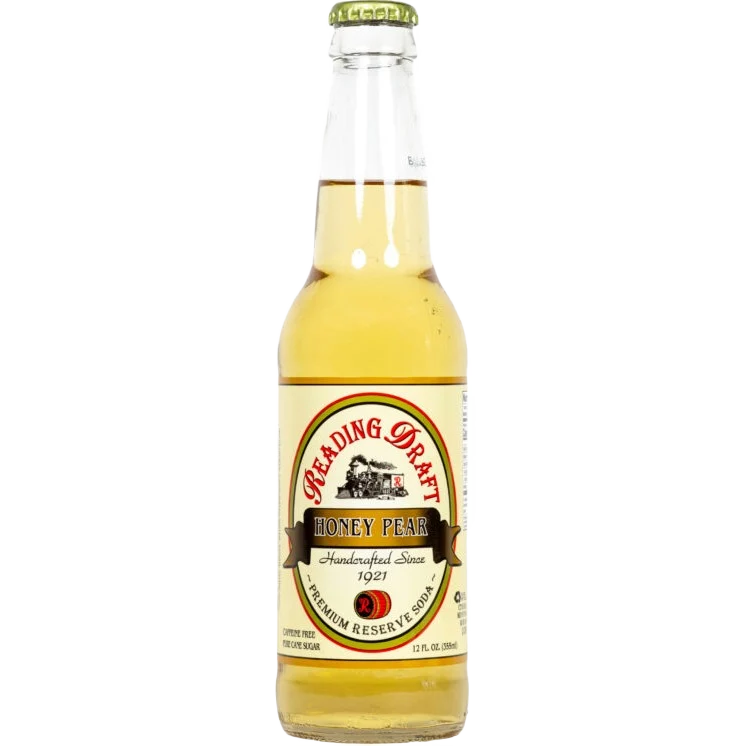 Crafted Reading Draft Honey Pear Soda 12 oz. Certified
