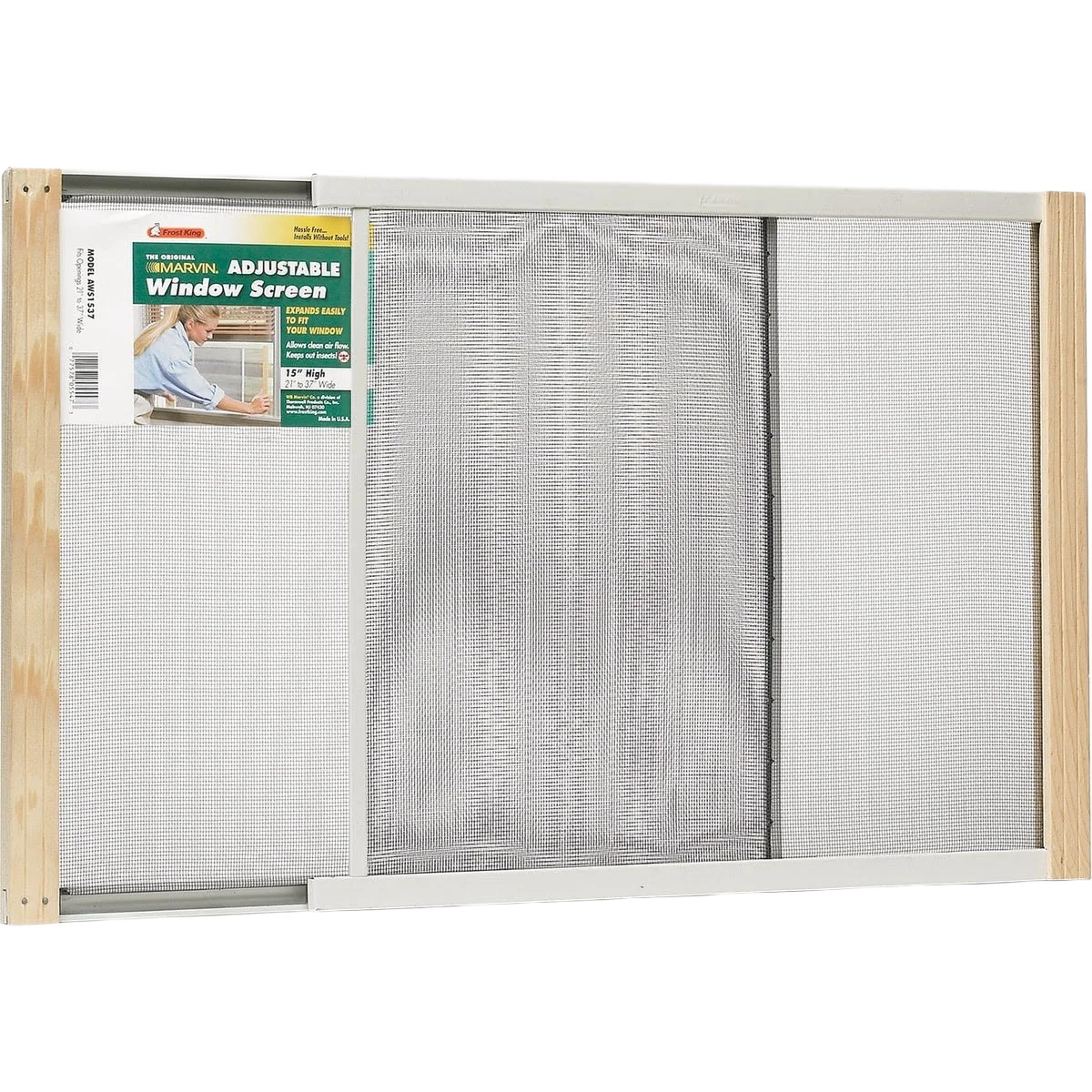 High-Quality Frost King Adjustable Metal Rail Window Screen 15 in. Specialty