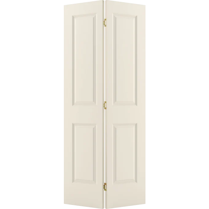Easy-to-Use Jeld-Wen 36 in. Carrara Bifold Primed 2-Panel Interior Hollow Core Door Green