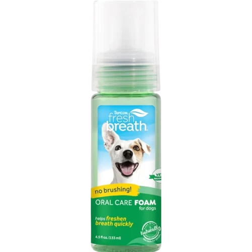 Refined TropiClean Fresh Breath Oral Care Foam 4.5 oz. Eco-Friendly