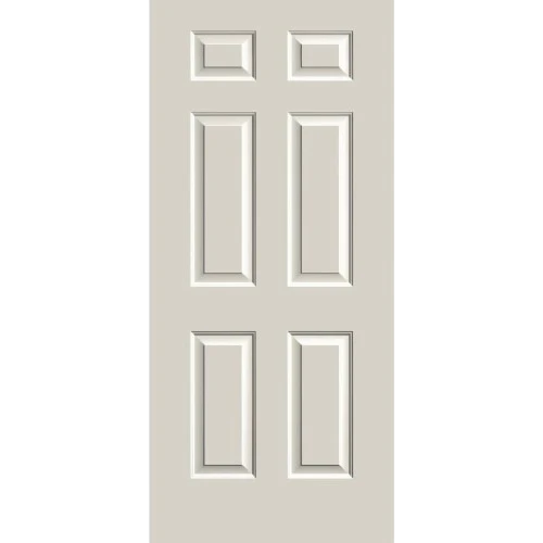 Artisan Therma-Tru Traditions 32 x 80 6-Panel Steel Entry Door Left Handed Knob Fine