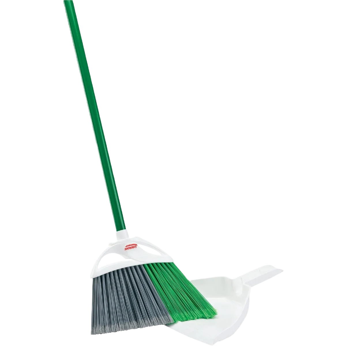 Convenient Libman Steel Handle Precision Angle Broom with Dustpan 53 in. Effective
