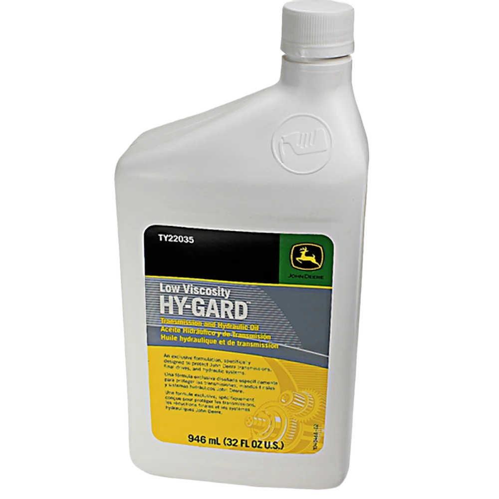 Traditional John Deere TY22035 Low Viscosity Hy-Gard Transmission amp Hydraulic Oil Quart Genuine