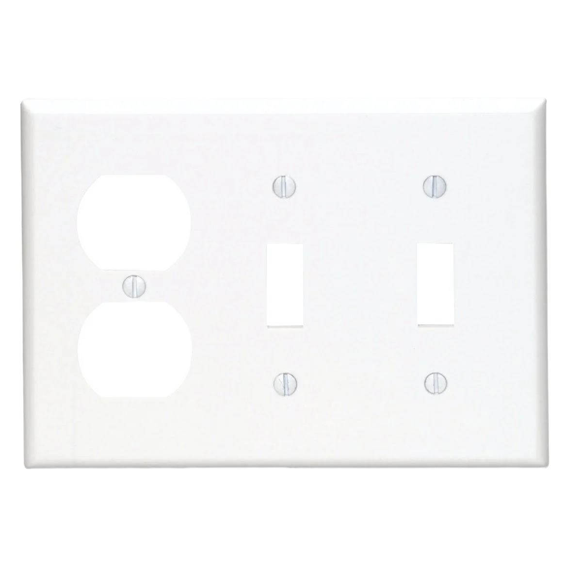 Practical Leviton 3-Gang Plastic Combination White Wall Plate Verified