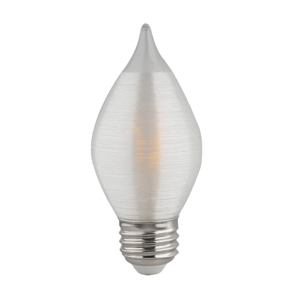 Premium Material Satco 4 Watt C15 LED Satin Spun Medium Base Light Bulb Carefully Designed