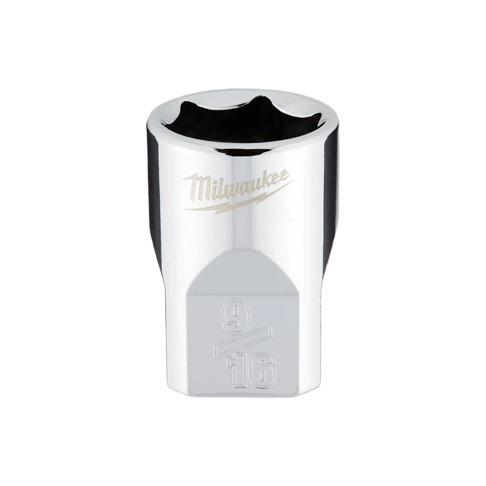 Exceptional Milwaukee 3 8 Drive 9 16 Standard Socket w FOUR FLAT™ Sides Verified