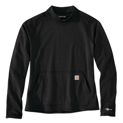 Advanced Carhartt XS Black Womens Force Relaxed Fit Long-Sleeve Pullover Original Design