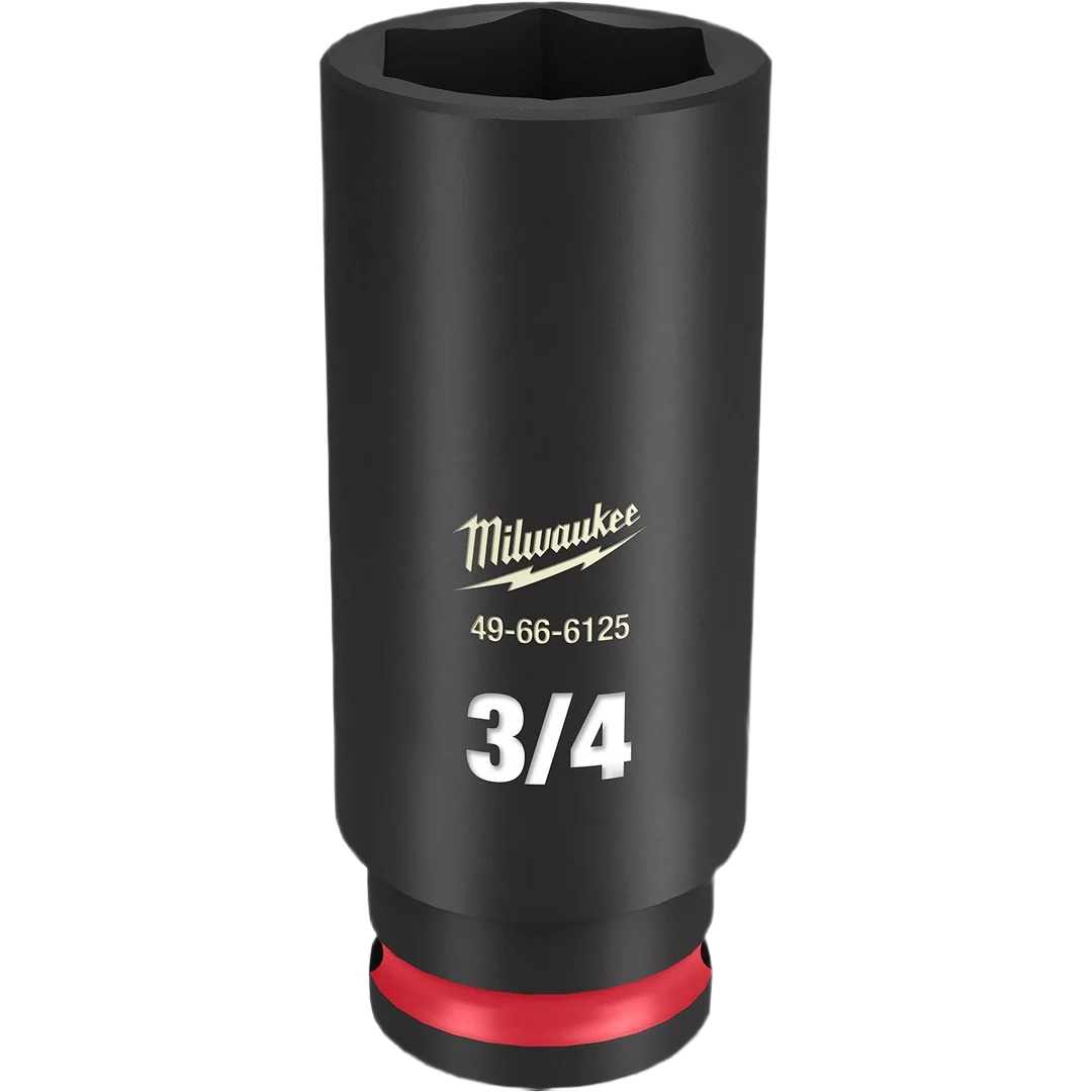 Official Milwaukee SHOCKWAVE™ Impact Duty™ 3 8 Drive 3 4 6 Point Deep Socket First-Class