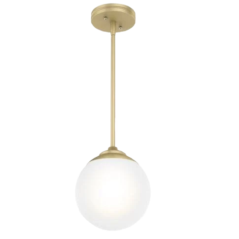 Healthy Hunter Hepburn Painted Modern Brass One Light Mini Pendant Premium